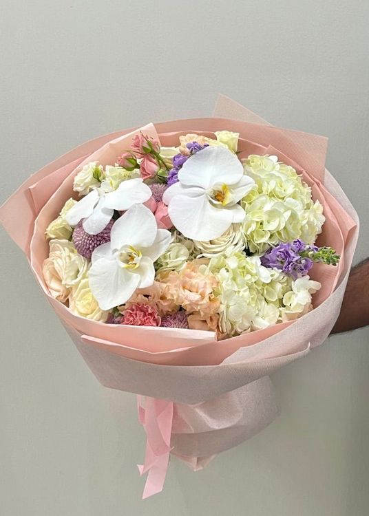 Pink Carnation Cream Rose Luxury Bouquet