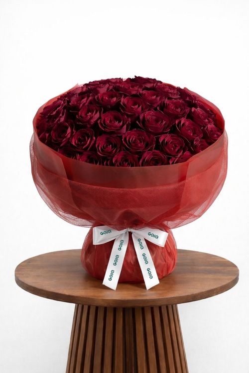 Luxury Red Roses Valentines Day Bouquet