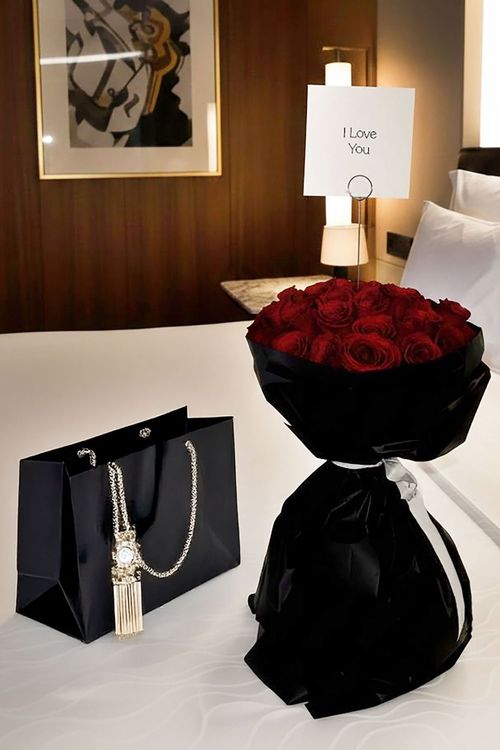 Romantic Luxury Modern Valentines Day Premium Rose Bouquet