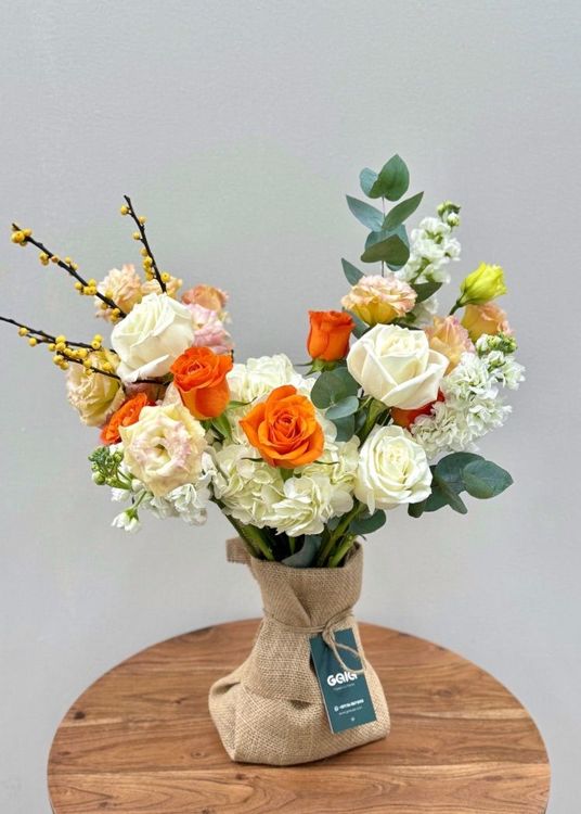 White Rose Sunset Embrace