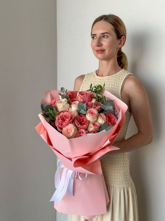 Premium Pink Rose Bouquet